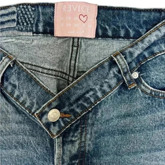 Revice Denim Viper Straight Leg V Cut Jean Size 26 90s Style Hip Hop Rock & Role - Picture 6 of 10